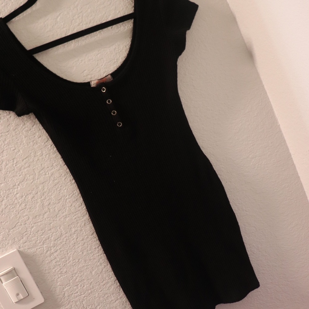Black mini dress